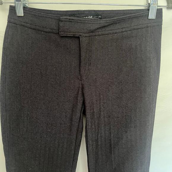 Vtg Rampage Y2K Bootcut Trouser Pants 3 Indie Vtg Low Rise Stretch Chevron USA - Picture 2 of 11